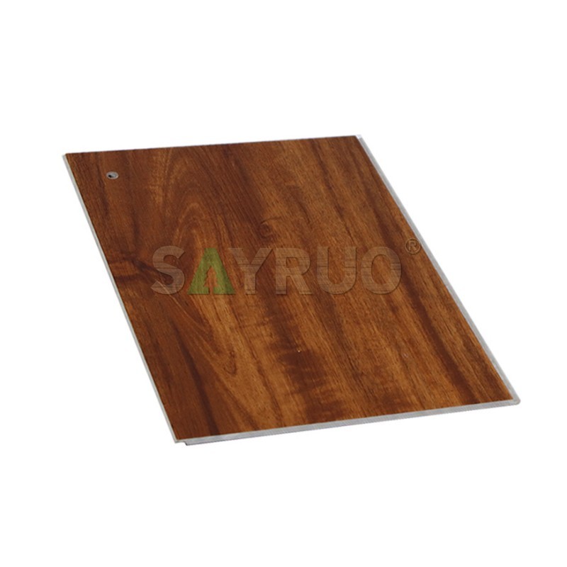 Dunkle Holzmaserung SPC Vinyl Bodenbelag Handelsqualität langlebig für Großhandel Projekt Wohnnutzung - SAYRUO