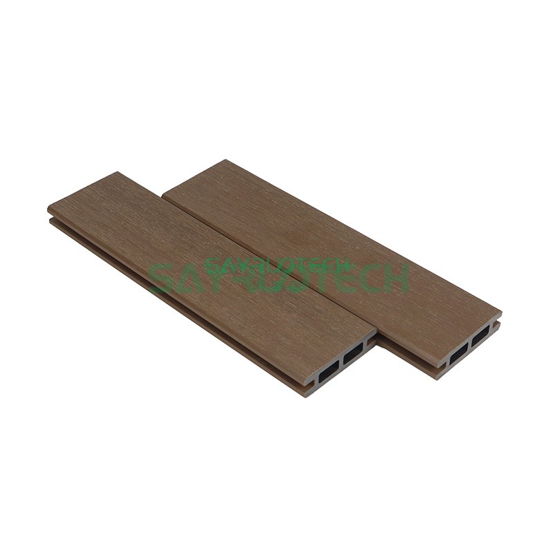 Easy Installation Co-extruded 3D Embossed WPC Fence for Outdoor Privacy Fencing - SAYRUOTECH